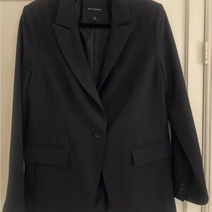 Banana Republic Black Blazer, Single Button Closure, Size 10.